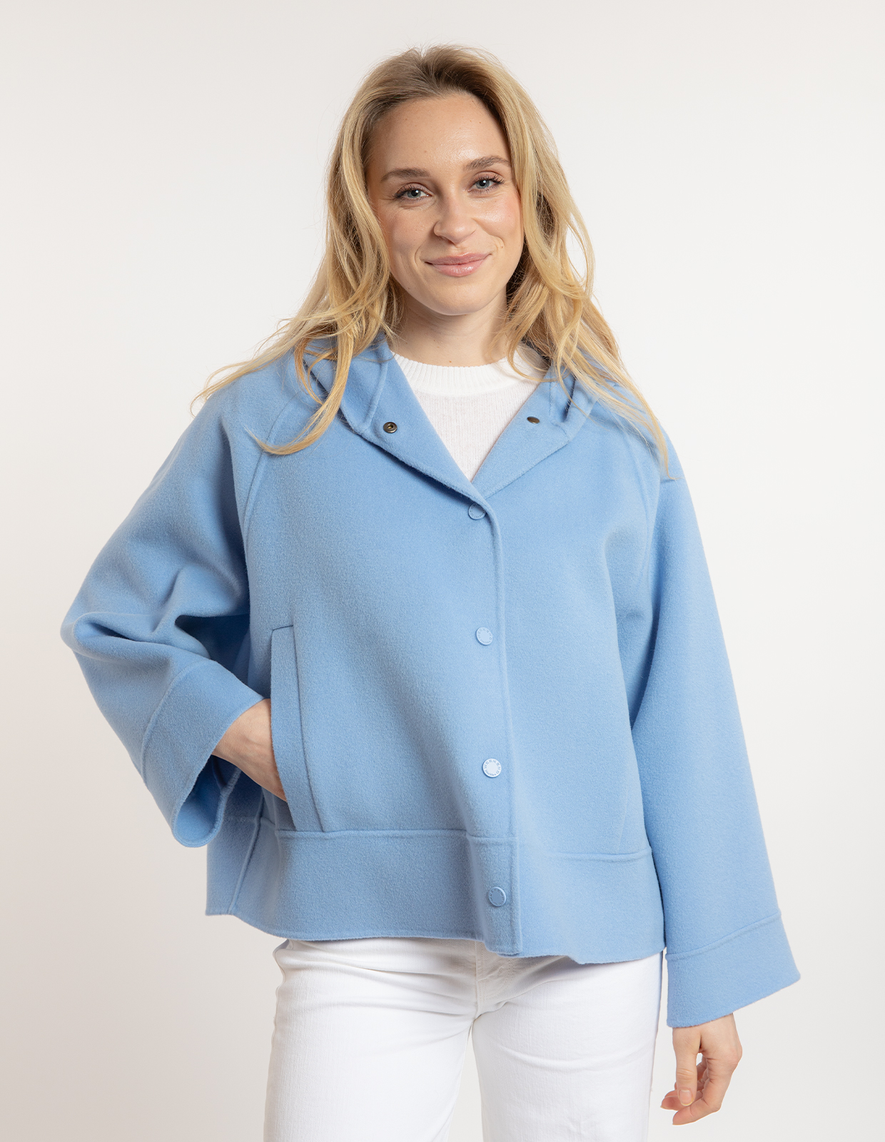 Oliato Jacka Ull Ljusblå