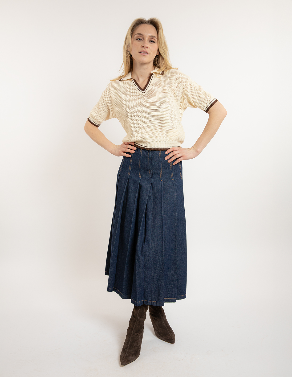 Mlslembi Polo Piquet Benvit/Brun