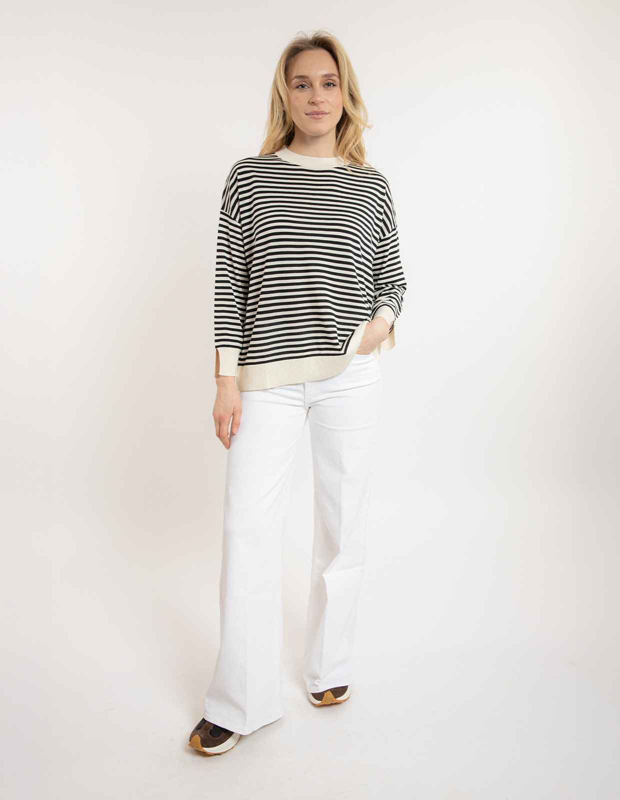 Mlsgiara Top Benvit/Svart