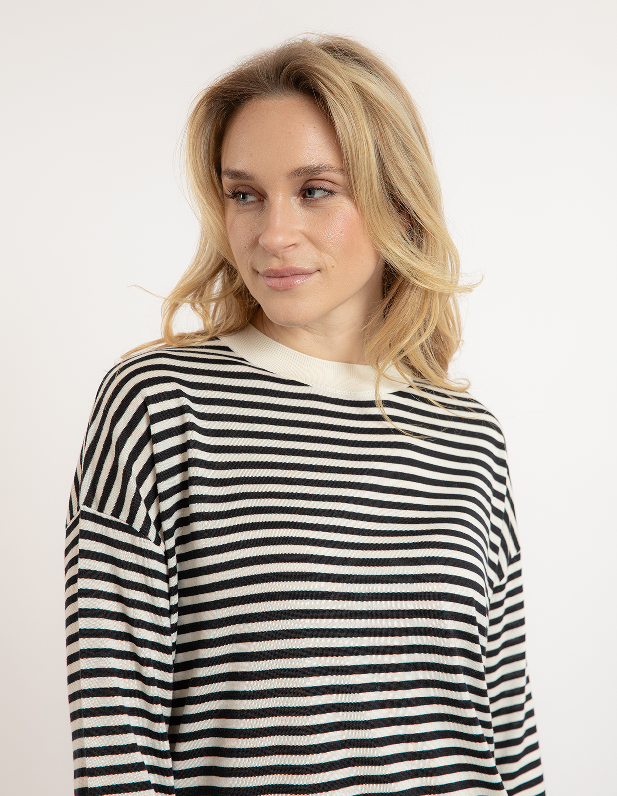 Mlsgiara Top Benvit/Svart