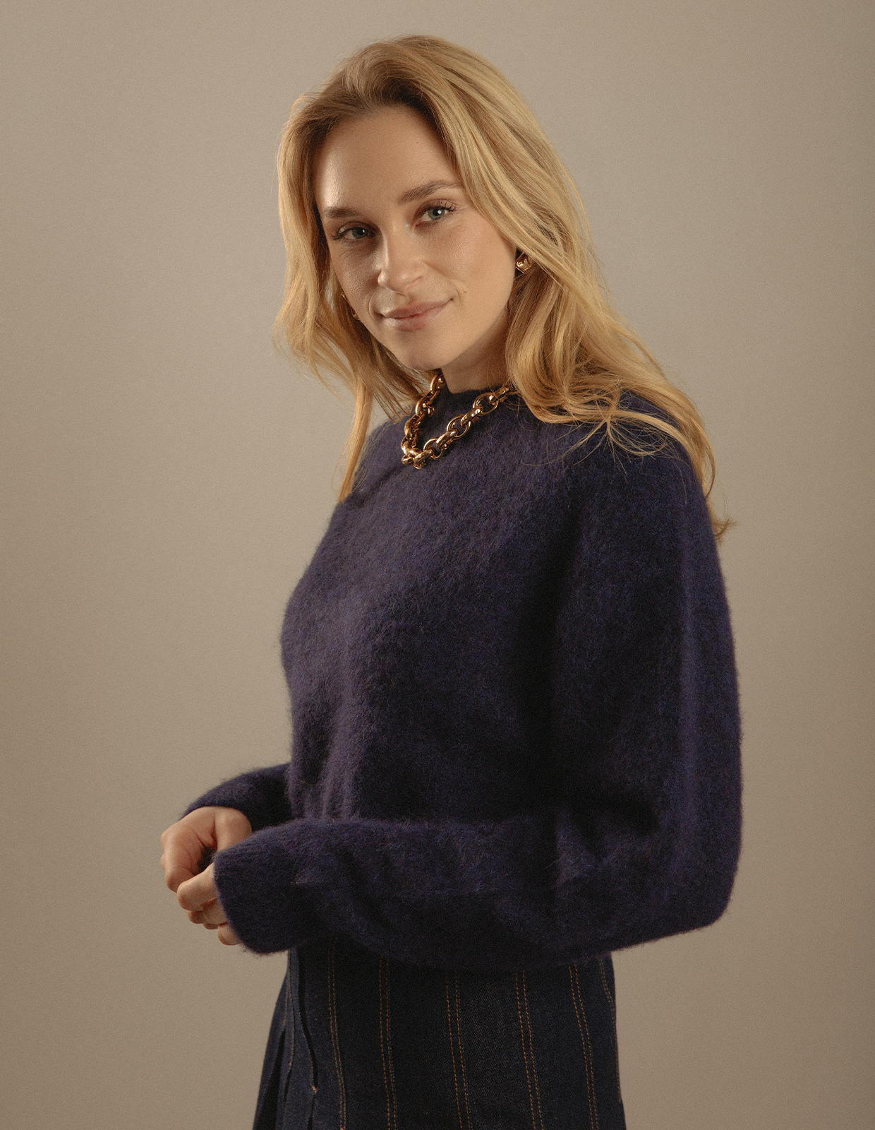 Fie Tröja Marinblå