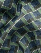 Bandana Siden Marinblå/Grön One Size