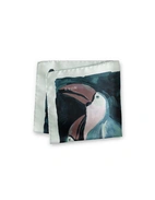 Bröstnäsduk Siden Grön Tucan One Size