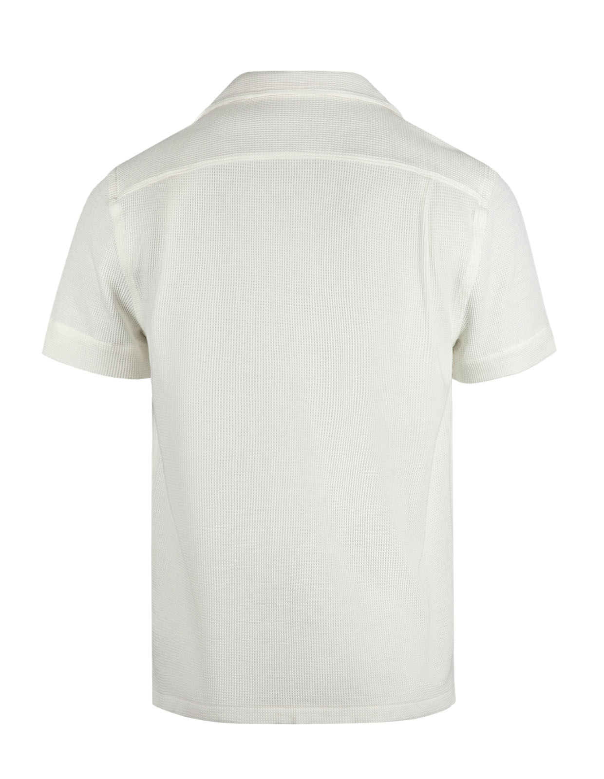 Kortärmsskjorta Camp Shirt Benvit