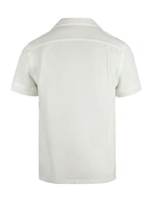 Kortärmsskjorta Camp Shirt Benvit