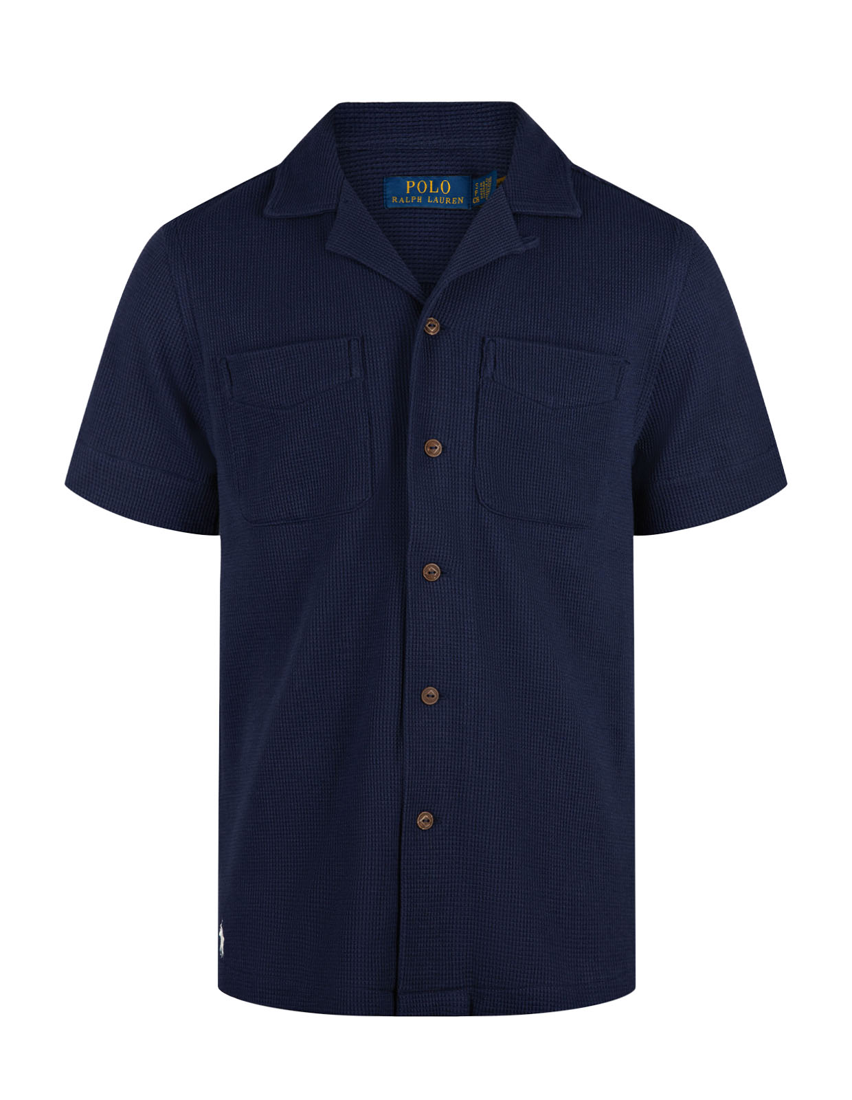 Kortärmsskjorta Camp Shirt Marinblå