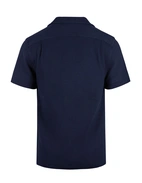 Kortärmsskjorta Camp Shirt Marinblå