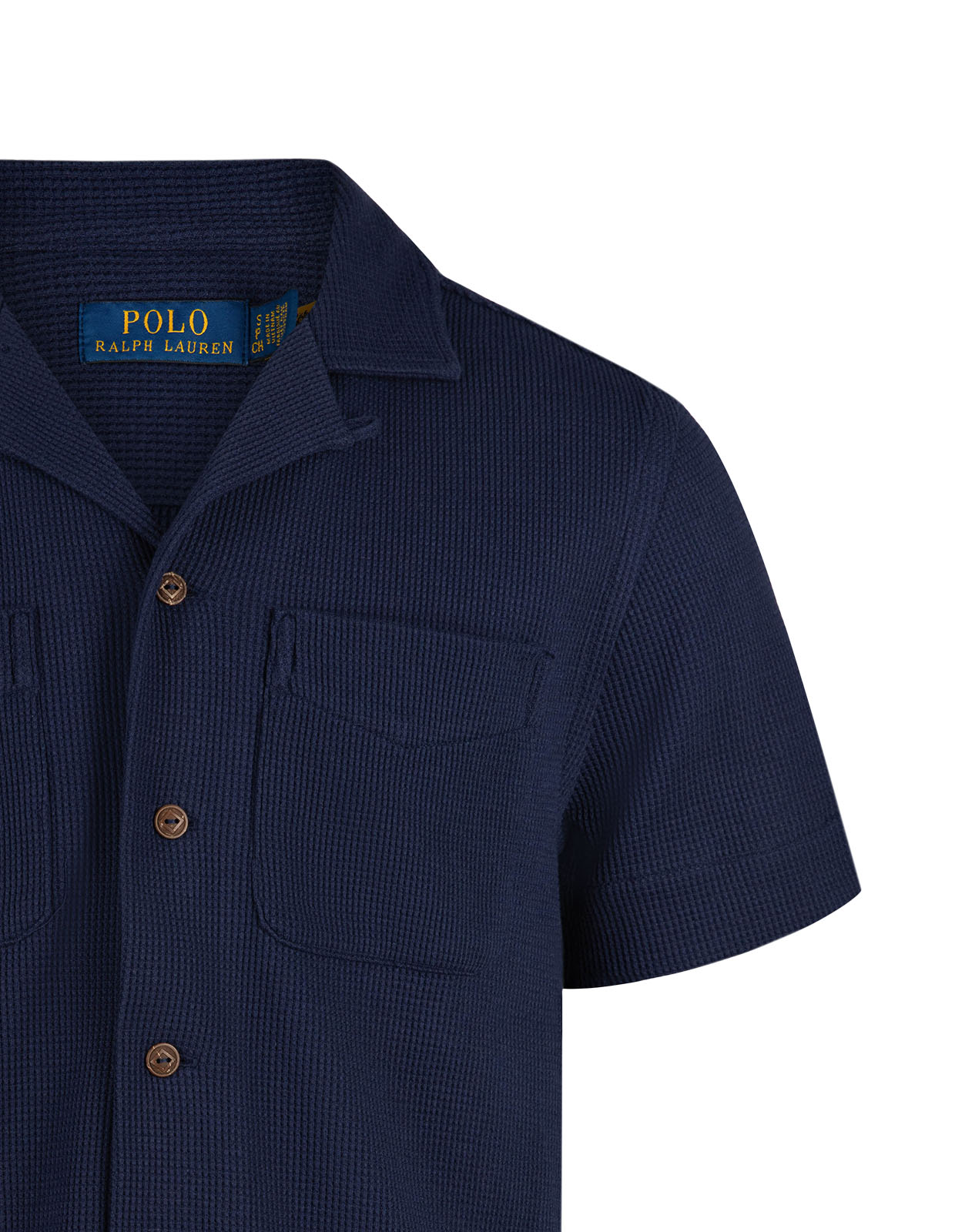 Kortärmsskjorta Camp Shirt Marinblå