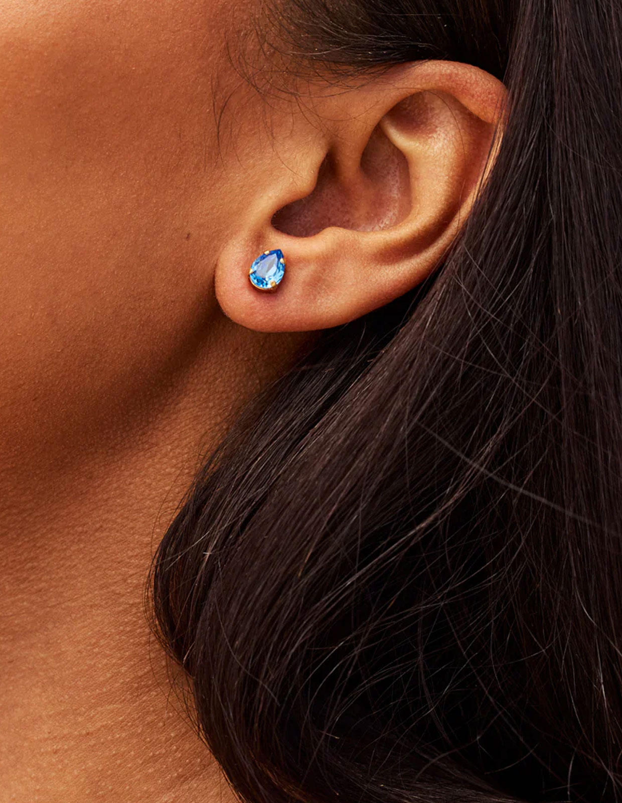 Amelia Stud Örhängen Blå One Size