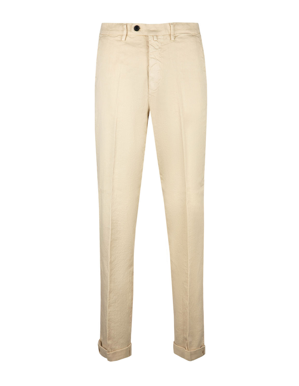 Boston Chinos Relaxed Fit Linne Bomullsstretch Ljusbeige