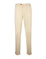 Boston Chinos Relaxed Fit Linne Bomullsstretch Ljusbeige