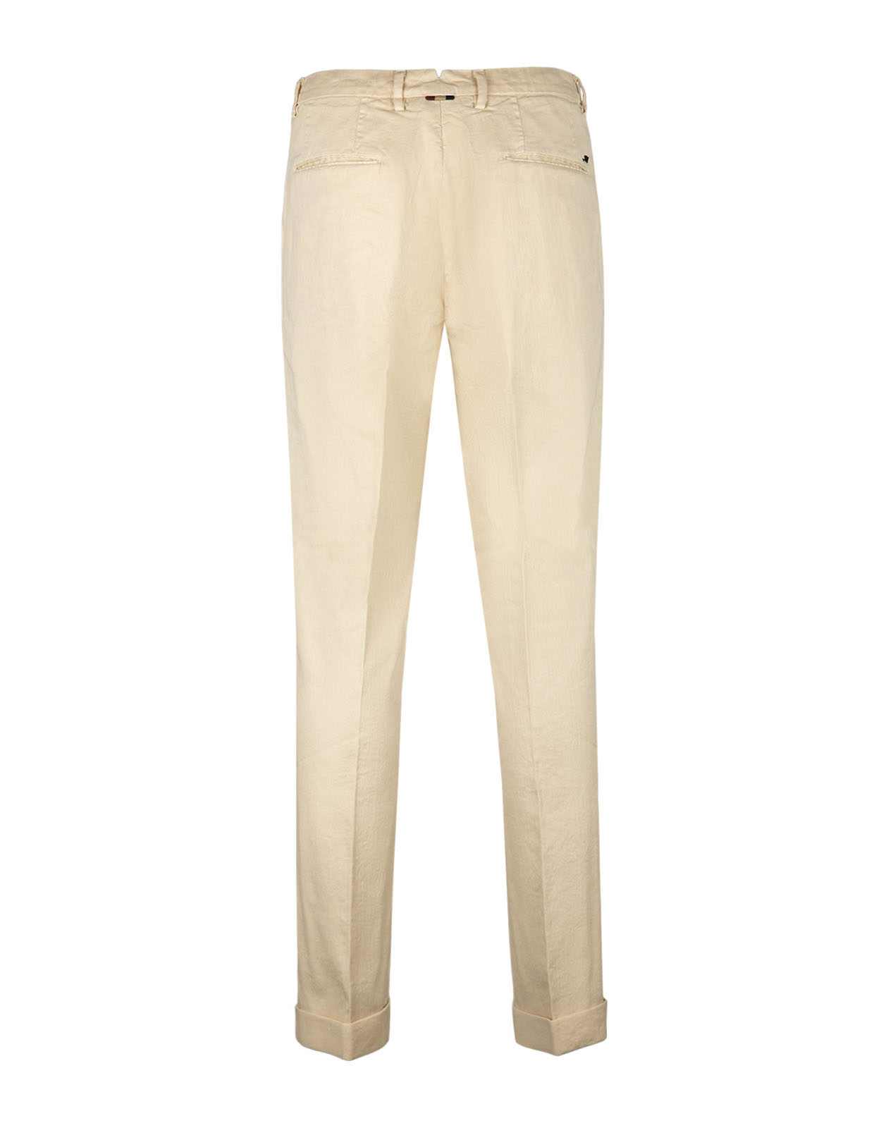 Boston Chinos Relaxed Fit Linne Bomullsstretch Ljusbeige