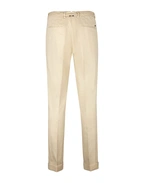 Boston Chinos Relaxed Fit Linne Bomullsstretch Ljusbeige
