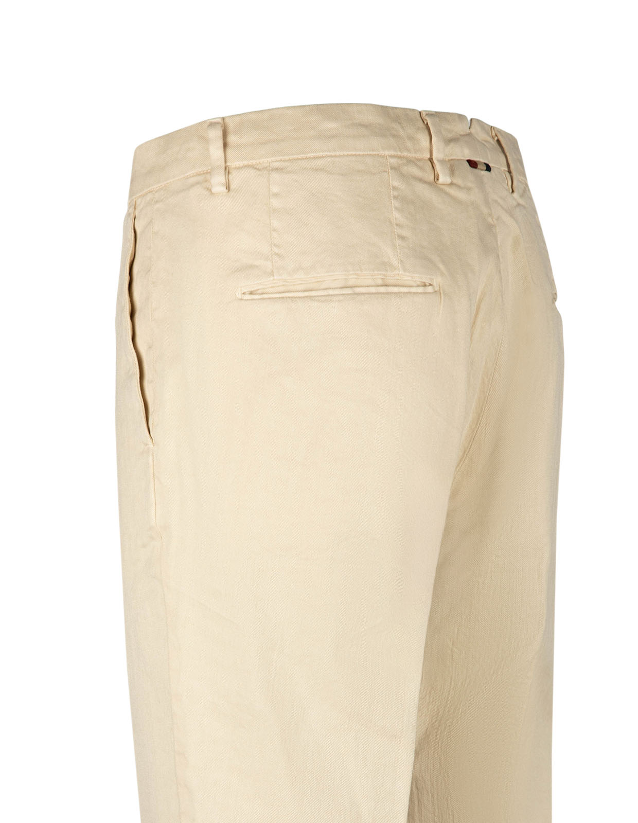 Boston Chinos Relaxed Fit Linne Bomullsstretch Ljusbeige