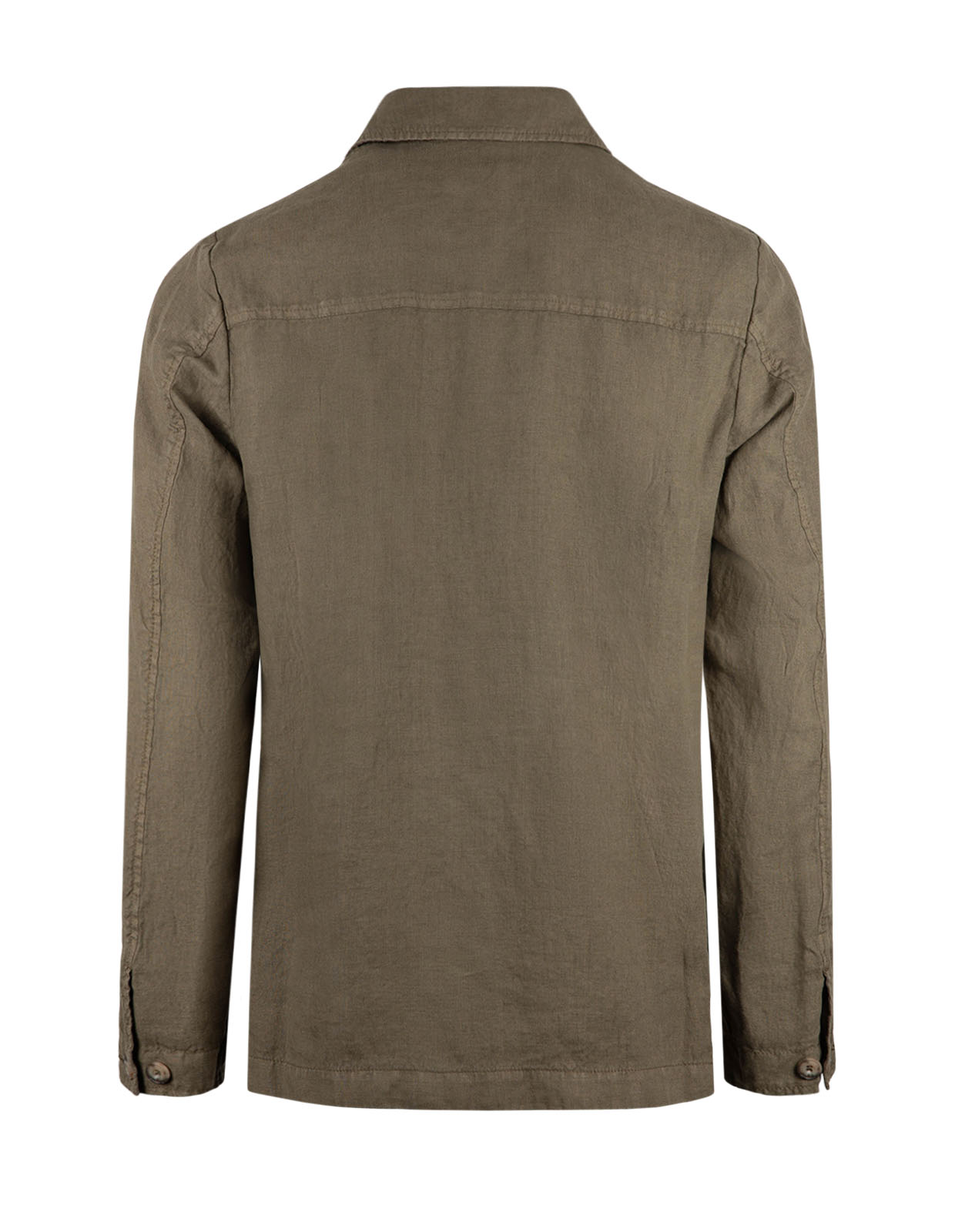 Constantin Overshirt Linne Olivgrön