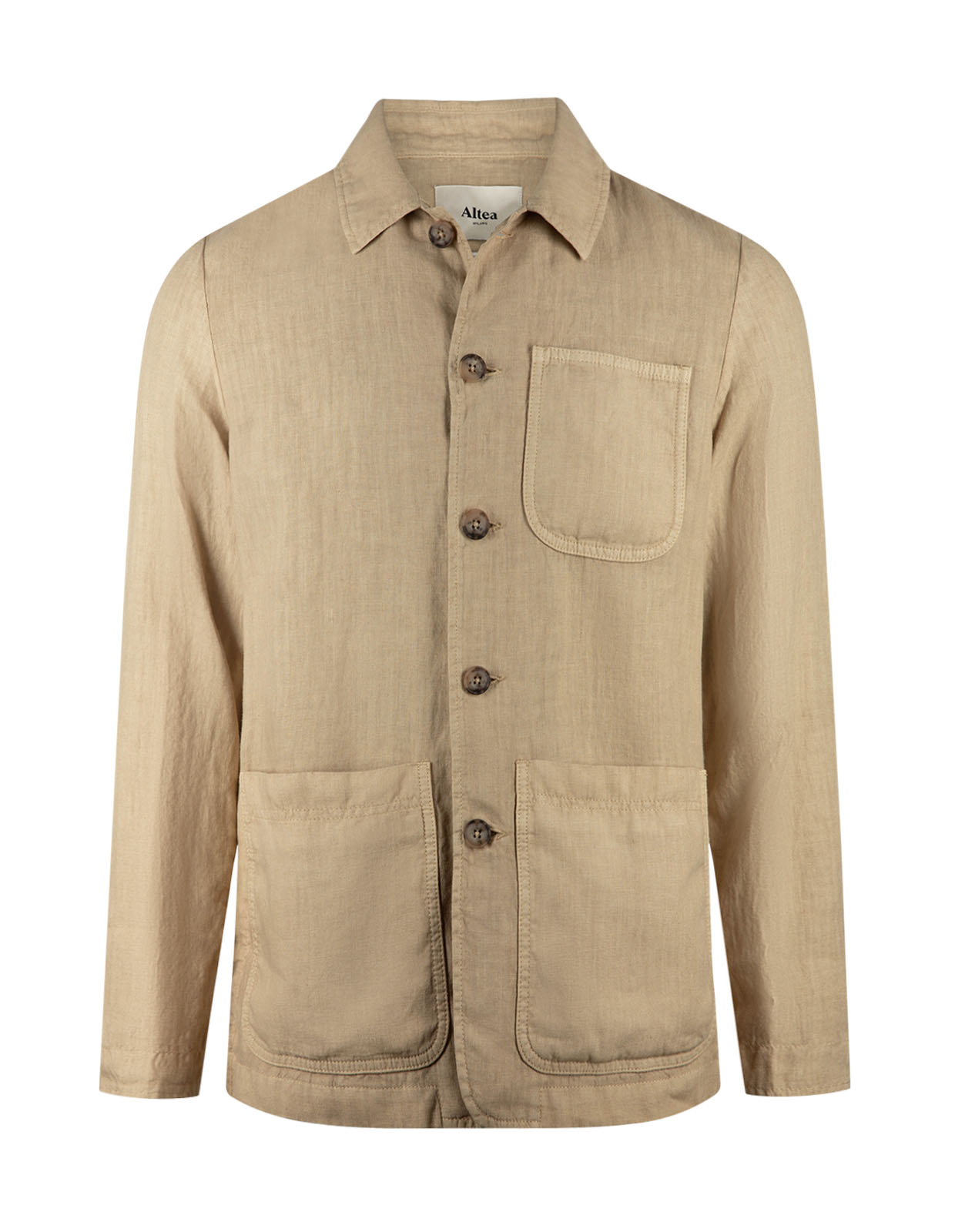 Constantin Overshirt Linne Beige