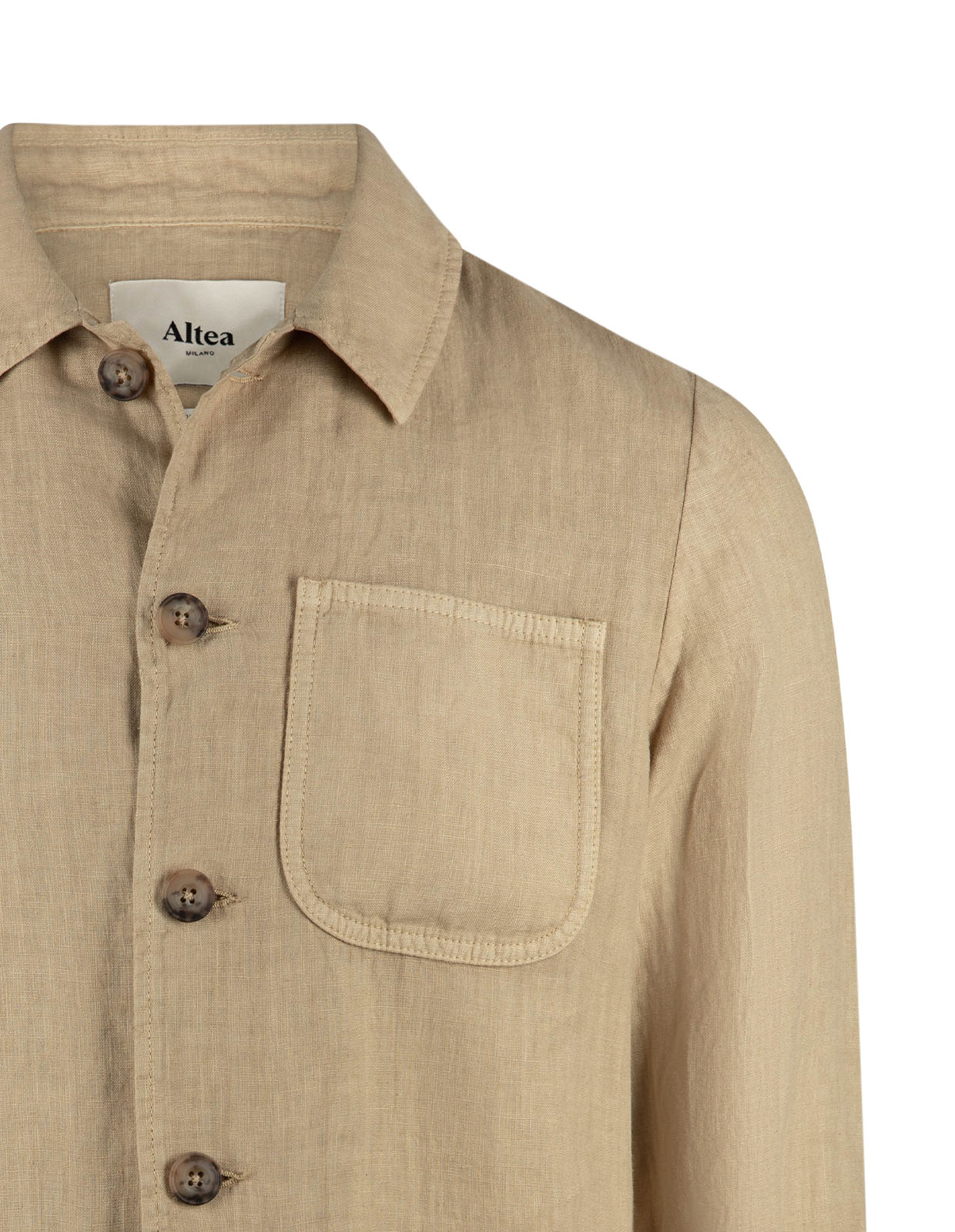 Constantin Overshirt Linne Beige