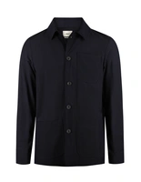 Constantin Overshirt Seersucker Marinblå
