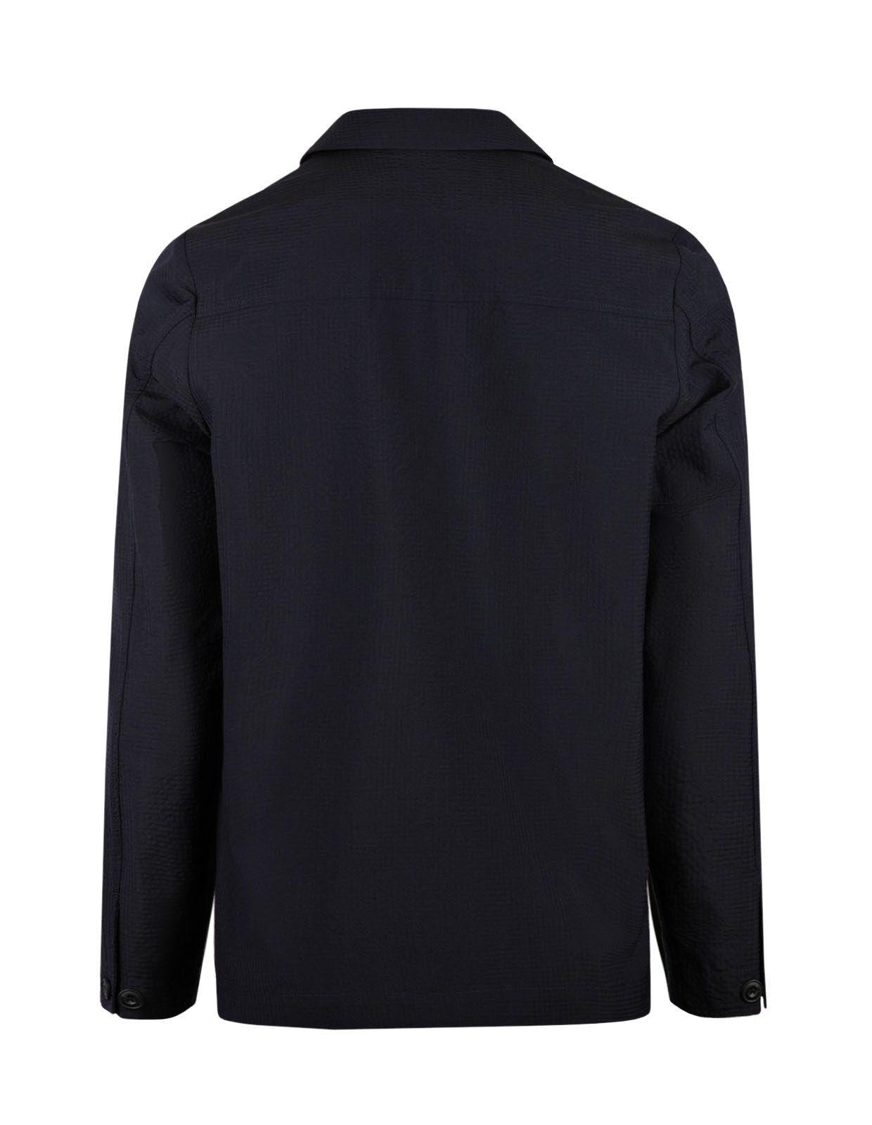 Constantin Overshirt Seersucker Marinblå