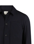 Constantin Overshirt Seersucker Marinblå