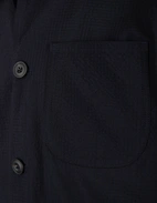 Constantin Overshirt Seersucker Marinblå
