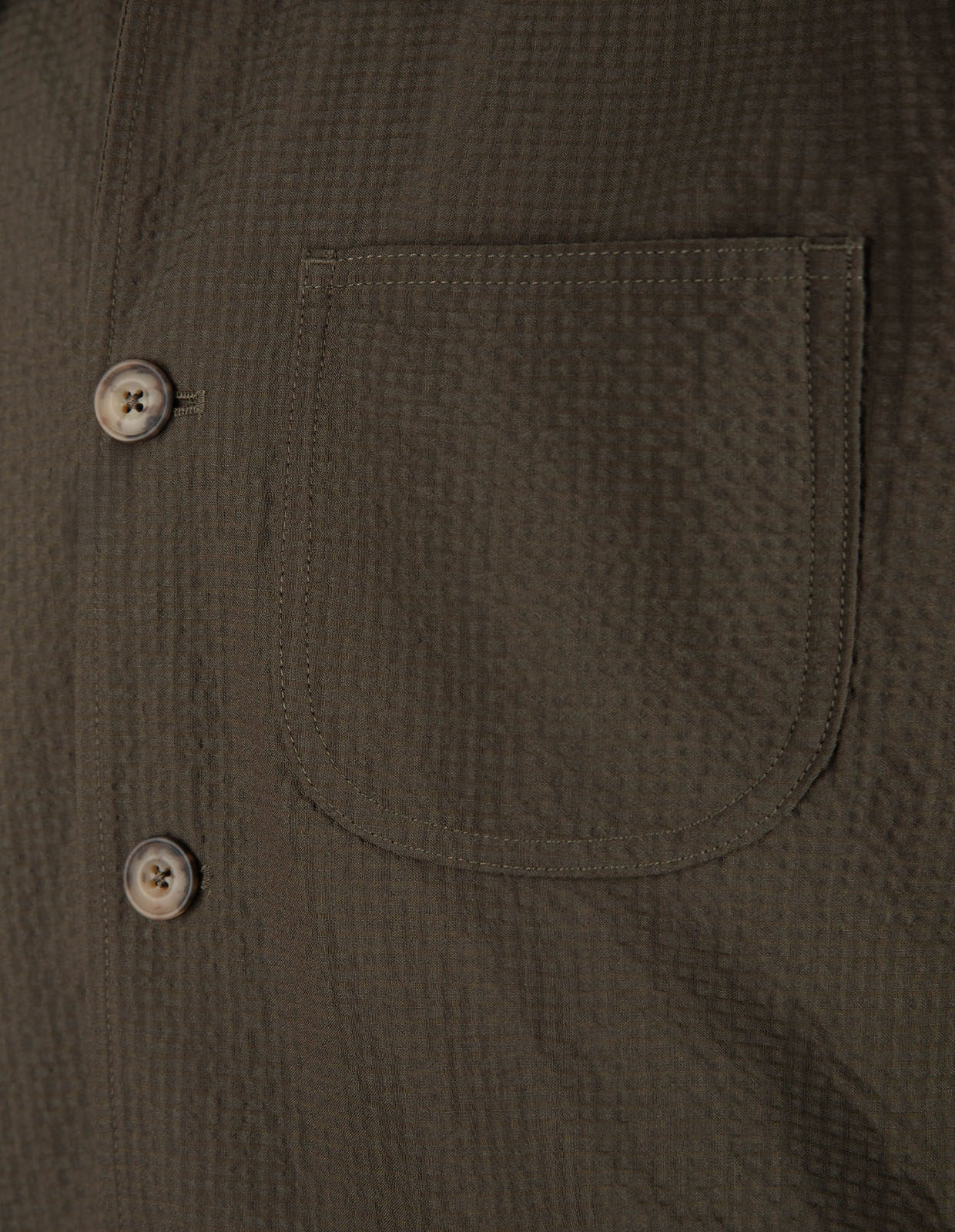 Constantin Overshirt Seersucker Grön