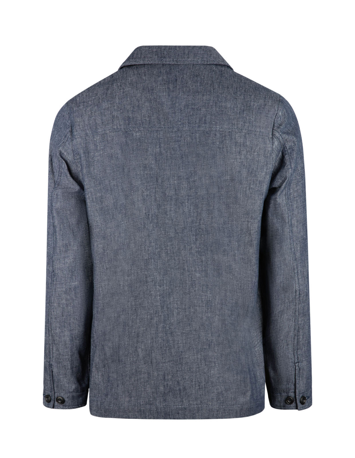 Constantin Overshirt Linne Bomull Denimblå