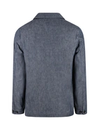 Constantin Overshirt Linne Bomull Denimblå