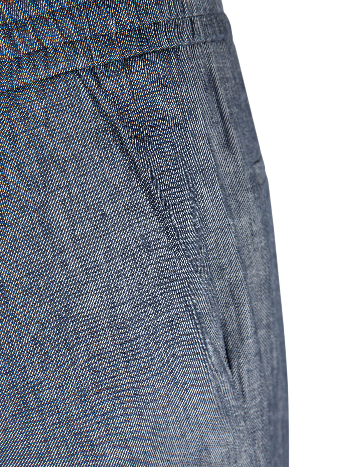 Jared Byxa Linne Bomull Denimblå