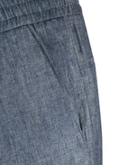 Jared Byxa Linne Bomull Denimblå