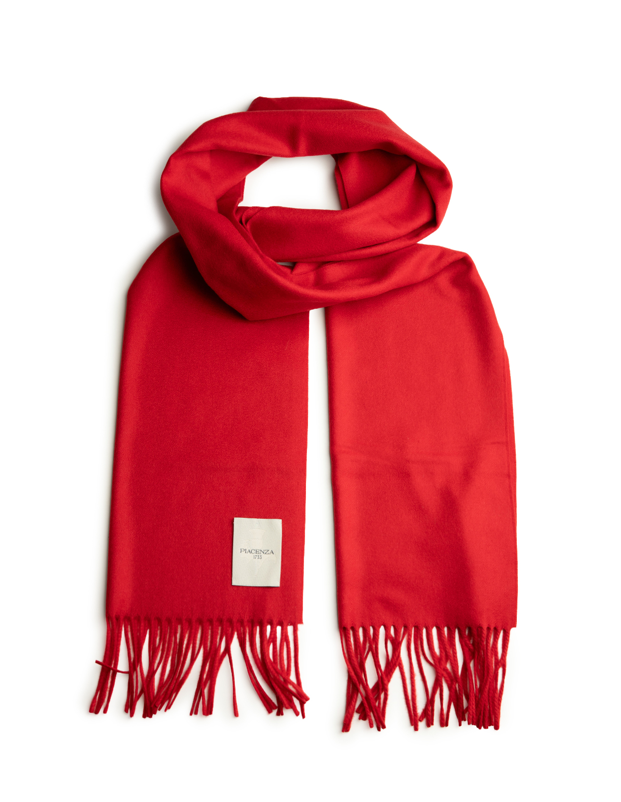 Pure Cashmere Scarf Solid Melange Klarröd One Size