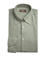 Skjorta Carl Regular Sidogras Wash 5980 Linne 035 Salvia