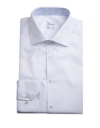 Regular Kontrast Skjorta Twofold Bomull Vit 44