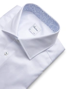 Regular Kontrast Skjorta Twofold Bomull Vit 44