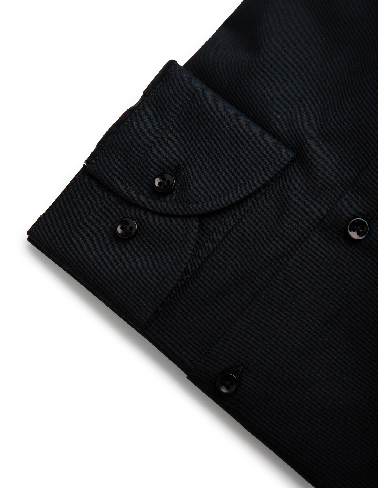 Slim Fit Skjorta Bomull Svart