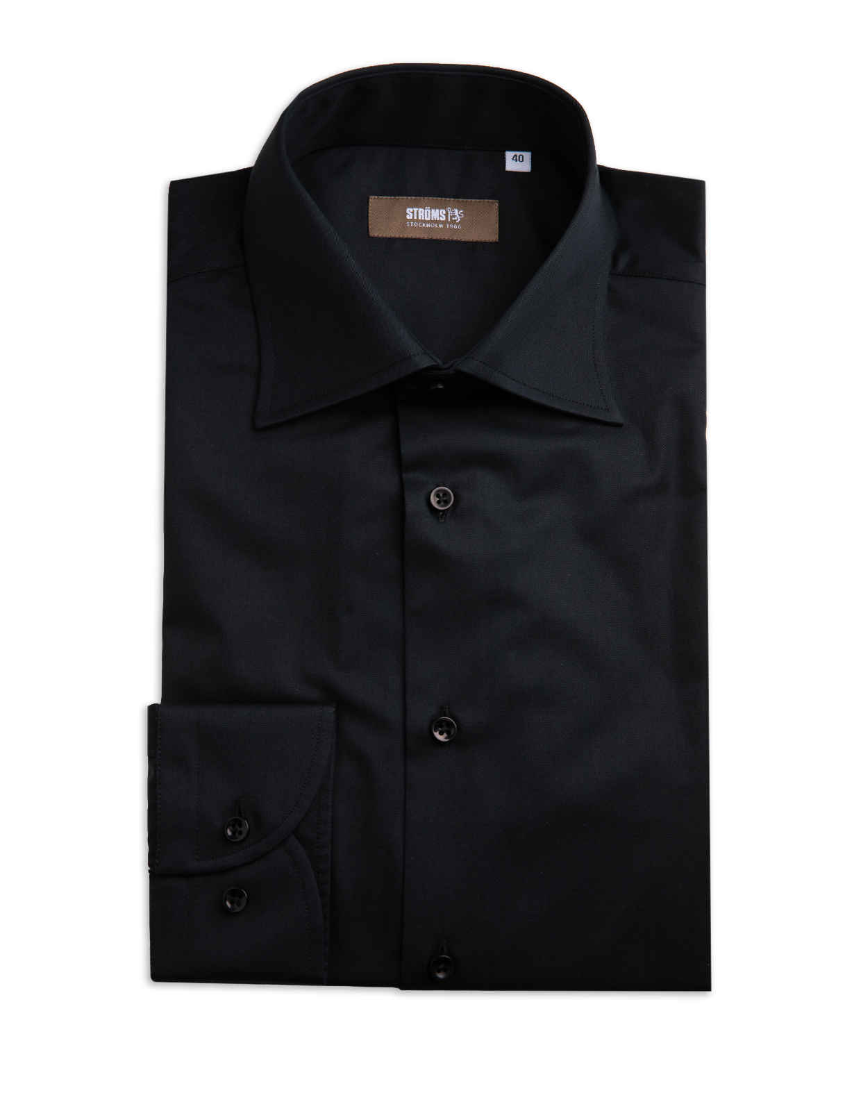 Slim Fit XLÄ Skjorta Bomull Svart