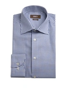 Slim Fit Skjorta Oxford Gingham Blå/Vit