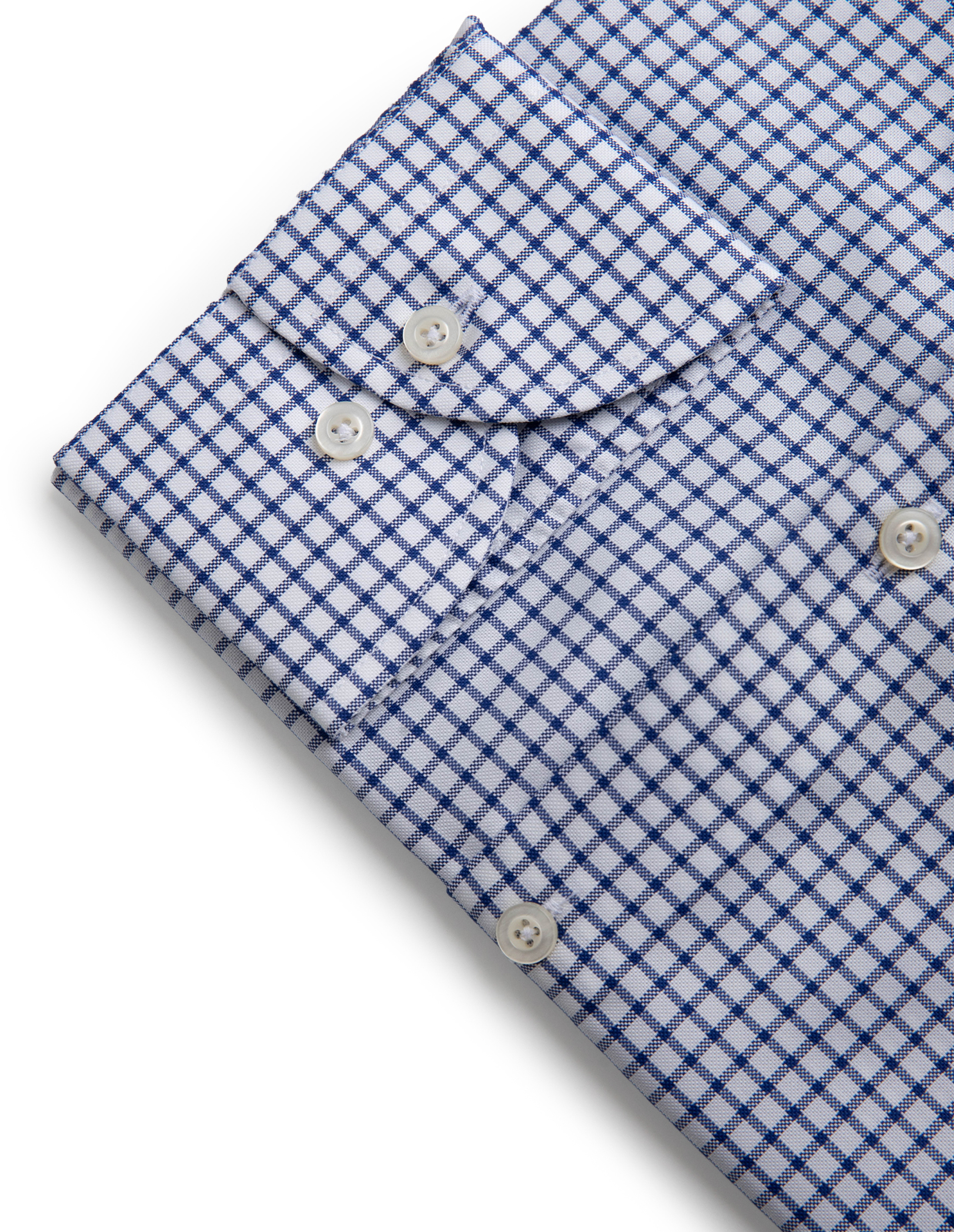 Slim Fit XLÄ Skjorta Oxford Gingham Blå/Vit