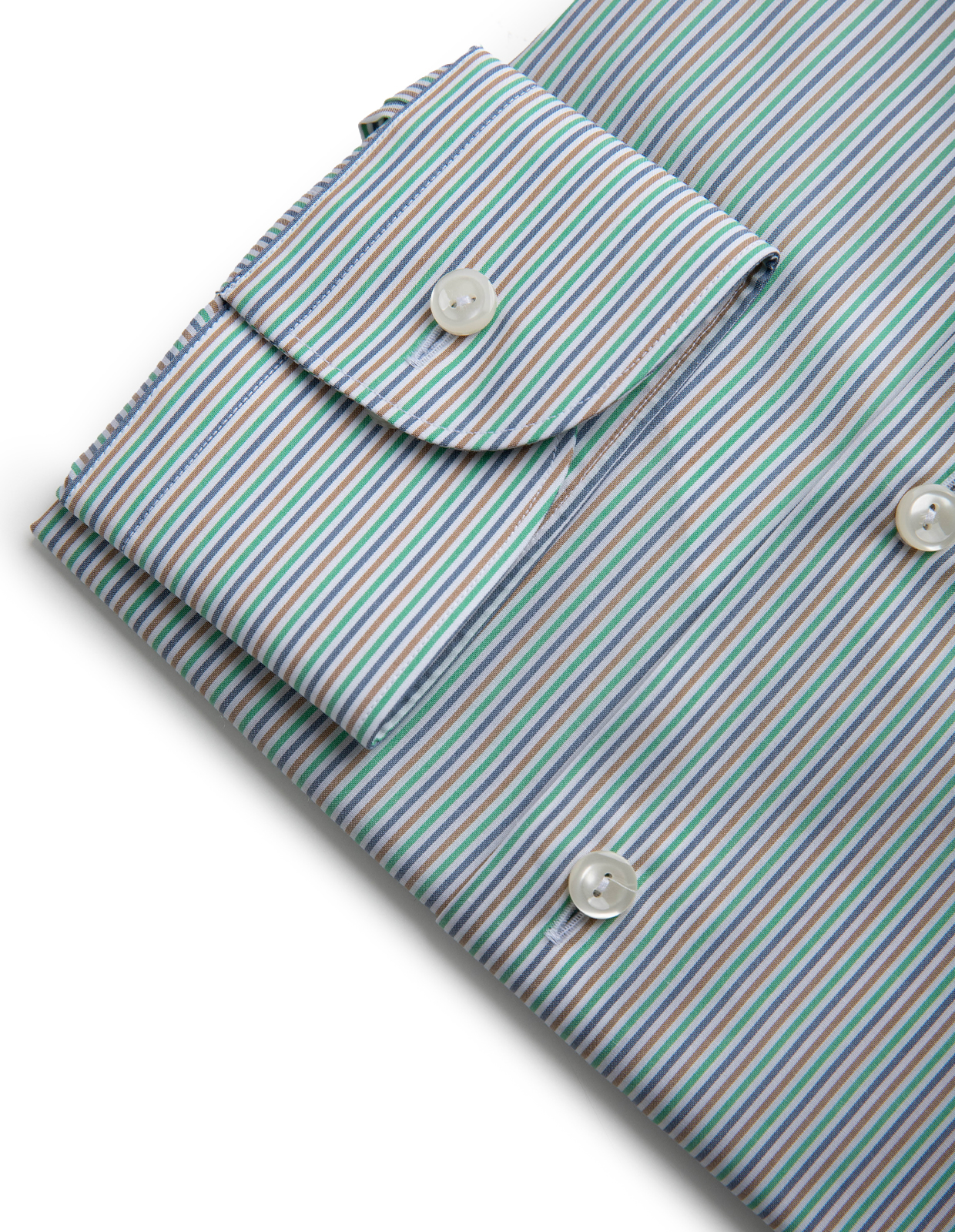 Contemporary Fit Skjorta Poplin Randig Multi