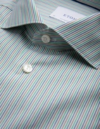 Contemporary Fit Skjorta Poplin Randig Multi