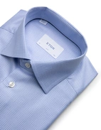 Slim Fit Skjorta Signature Twill Blå