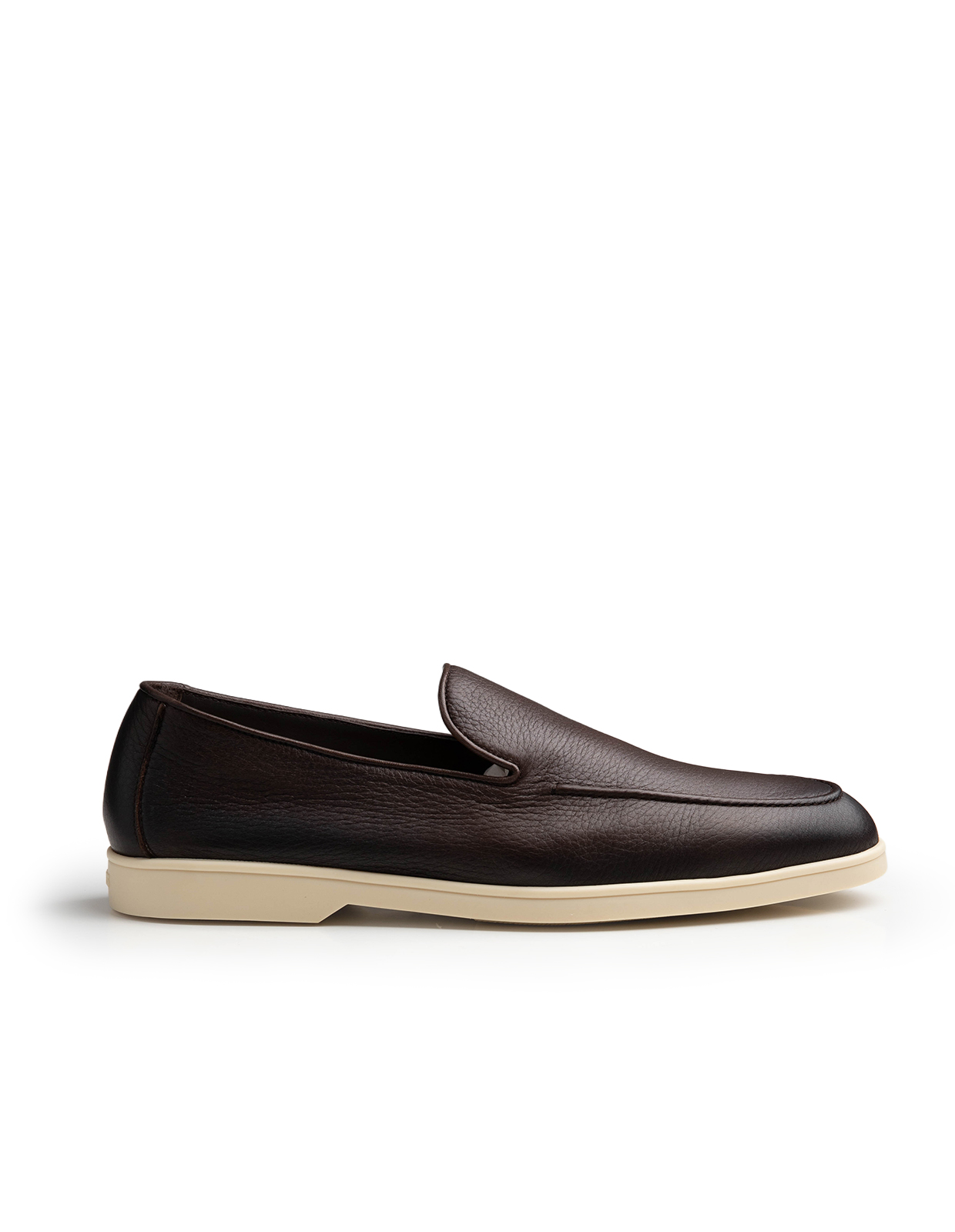Boat Loafer Sko Hjortläder Brun