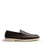 Boat Loafer Sko Hjortläder Brun