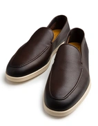 Boat Loafer Sko Hjortläder Brun