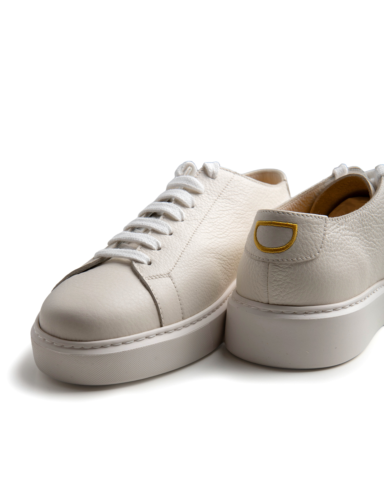 Sneakers Kalvskinn Vit
