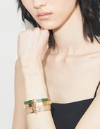 Kira Enamel Armband Guld/Benvit