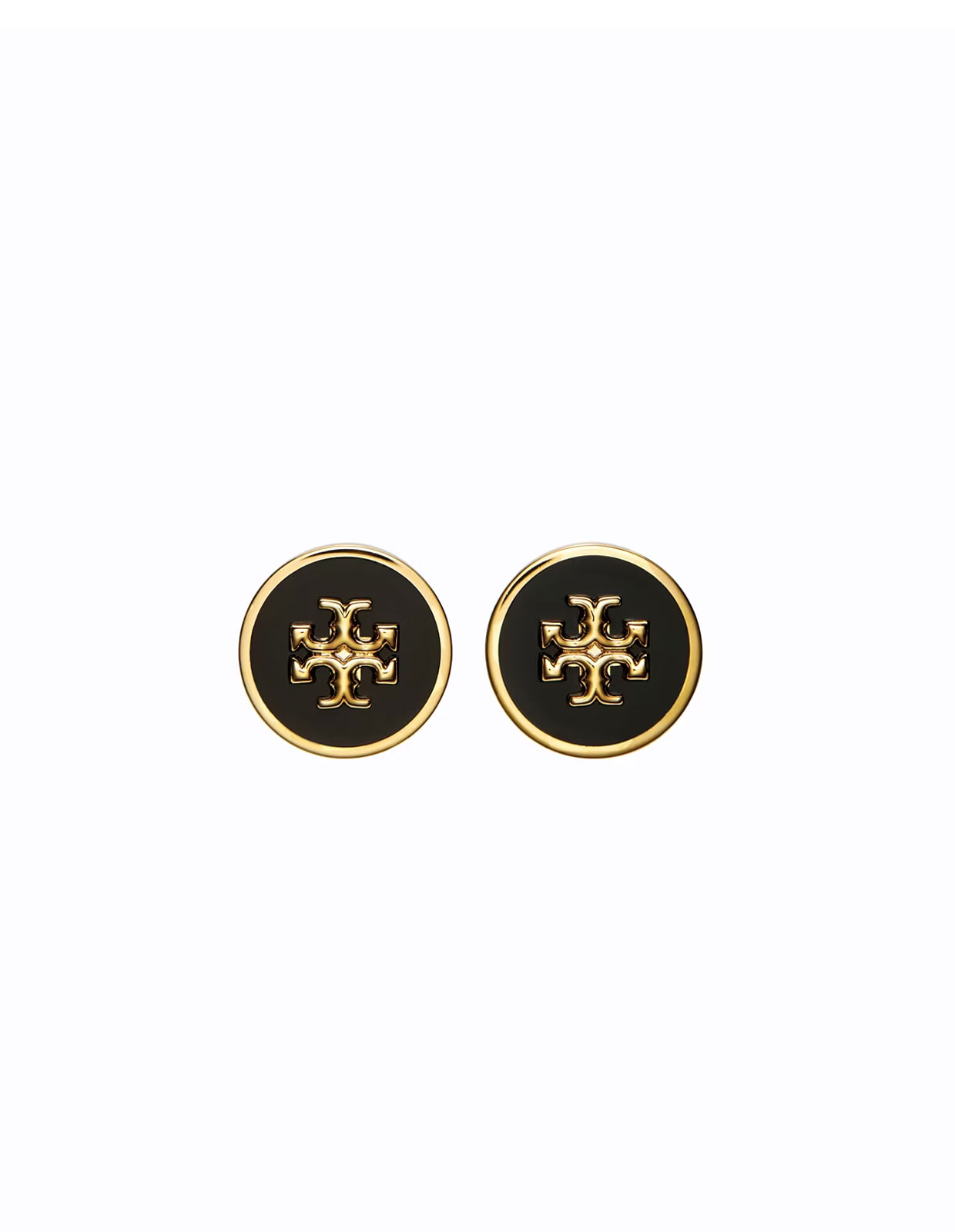 Kira Enamel Örhängen Guld/Svart