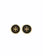 Kira Enamel Örhängen Guld/Svart