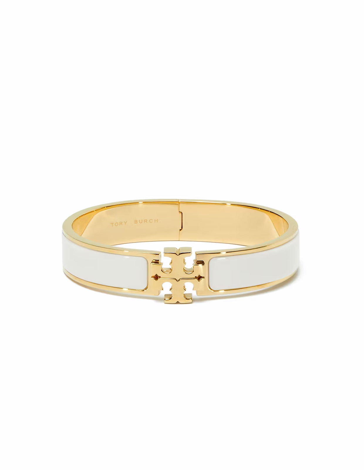 Kira Enamel Armband Guld/Benvit