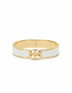 Kira Enamel Armband Guld/Benvit